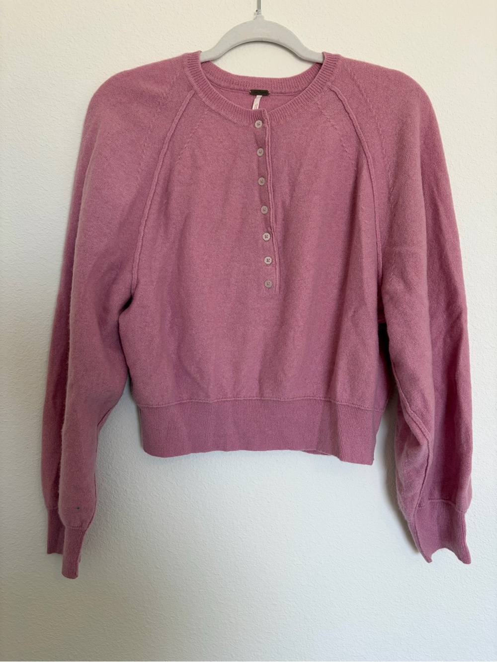 Free People Porta Cashmere Henley Sweater